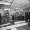 Kincardine on Forth bridge. Interior view of control room, from South West