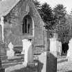 View of Strathmore Aisle, St Fergus's Church, Glamis, from SW.
