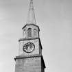 View of spire of St Fergus's Church, Glamis.