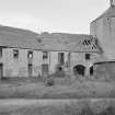 General view of derelict buildings, Aden House stables.