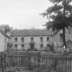 General view cottages in Inver village, including the old coaching inn.