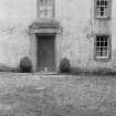 View of cottage door, Inver village.