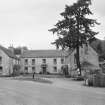 General view cottages in Inver village, including the old coaching inn.