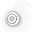 HES Survey and Recording Illustration: Plan of Creich Manse 'stone circles'. 