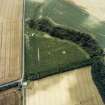 Oblique aerial view centred on the maze with the gate-lodge, quadrant walls, piers and gate-piers adjacent, taken from the E.