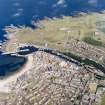 Oblique aerial view centred on the harbour, taken from the WSW.