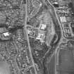 Oblique aerial view taken from the NE.