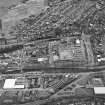 Oblique aerial view taken from the N.