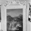 Blair Castle.
Interior detail of painting by Charles Stewart in dining room.