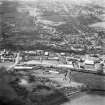 Aerial view including New Grange Foundry, Railway Station and Dock.