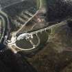 Oblique aerial view centred on the construction of the Falkirk Wheel, taken from the WNW.
