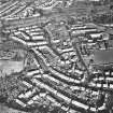 Oblique aerial view of the canal and schools, taken from the S.