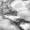 Oblique aerial view centred on the country house, taken from the ENE.