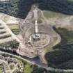 Oblique aerial view centred on the construction of the Falkirk Wheel, taken from the N.