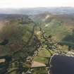 Oblique aerial view of Lochearnhead and Glen Ogle