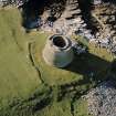 Oblique aerial view of the Broch of Mousa.