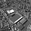 Oblique aerial view of Queen of the South F.C., Palmerston Park, taken from the SE, centred on the football ground.