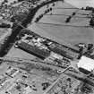 Oblique aerial view centred on the factory, taken from the WNW.
