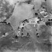 Mollance, oblique aerial view, taken from the SW, centred on the site of a country house and formal gardens.