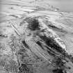 Oblique aerial view of Craigraploch centred on tracked target and rig, taken from the W.