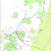 Digital map (colour) of archaeological landscape around Kirkhill, Liddesdale