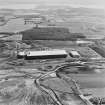 Oblique aerial view of the Hyundai factory, Dunfermline, taken from the N.
