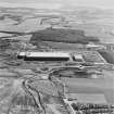 Oblique aerial view of the Hyundai factory, Dunfermline, taken from the N.