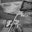 Aerial view of old and new bridges at Guardbridge