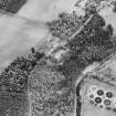 Aerial view of Crawford Priory stables, taken from the N.