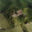 Oblique aerial view centred on the country house, taken from the S.