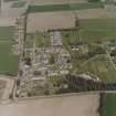 Oblique aerial view centred on the hospital, taken from the WSW.