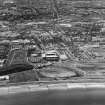 Aberdeen, City Centre and Pittodrie Football Ground.
Aerial view.