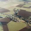 Oblique aerial view centred on the village, taken from the NW.