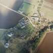 Oblique aerial view centred on the parish church, taken from the SW.