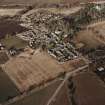 Oblique aerial view of the village taken from the SSW.