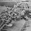 Oblique aerial view of the church and burial-ground taken from the SE.