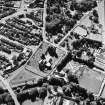 Elgin Cathedral, oblique aerial view, taken from the NE, centred on the Cathedral and the Bishop's House.