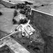 Aerial view of house and farm