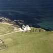 Aerial view of Dunbeath Castle from SW.