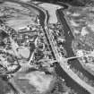 Oblique aerial view of Fort Augustus Locks and village