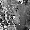 Aerial view of Church and churchyard