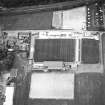 Oblique aerial view centred on the football stadium, taken from the ESE.