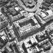 Oblique aerial view showing Old College and Royal Museum of Scotland