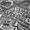 Oblique aerial photograph showing George Heriot's Hospital School and The Royal Infirmary