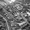Oblique aerial view of Edinburgh centred on the Fountain Brewery, Fountainbridge, taken from the E.