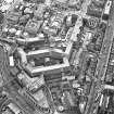 Oblique aerial view of Edinburgh centred on the St James Centre, taken from the NE.