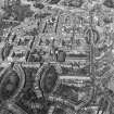 General oblique aerial view of the west end of Edinburgh New Town centred on the cathedral, taken from the SSW.