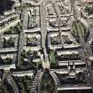 Oblique aerial view centred on the cathedral with the western New Town adjacent, taken from the SW.