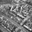 Oblique aerial view of Edinburgh centred on the St Andrew's Square Bus Station before demolition, taken from the WNW.