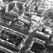 Oblique aerial view centred on the redevelopment of St Andrew Square, taken from the NW.